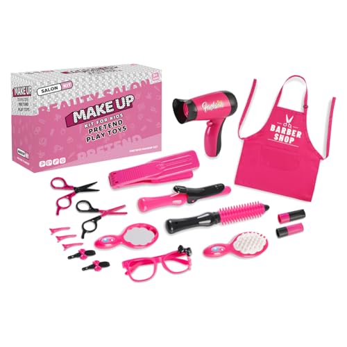 Fuwraixis 17 Stück Friseurset für Kinder Friseurwerkzeuge für Mädchen Simulation Friseurspielzeug Rollenspiel Geschenke für Kinder im Alter von 3, 4, 5, 6, 7, 8 Jahren und älter Fuwraixis 17 Stück Friseurset für Kinder Friseurwerkzeuge für Mädchen Simulation Friseurspielzeug Rollenspiel Geschenke für Kinder im Alter von 3, 4, 5, 6, 7, 8 Jahren und älter von Fuwraixis