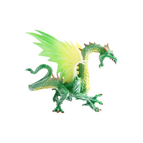 Fuwraixis Grüner Drache Modell, Eisdrache Fliegende Drachen Spielzeug-Set, Simulation mythologische Tier-Skulptur, Kinder Sammlung von Spielzeug, Geschenke für Kinder ab 3 Jahre alt von Fuwraixis