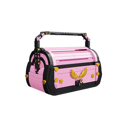 Fuwraixis Rosa Handtasche Block Spielzeug, DIY Zusammenbau Block Modell,Decorative Model for Placing Objects, pädagogisches Spielzeug, sammelbare Geschenke für Mädchen 6-14 Jahre alt, 664 Stück von Fuwraixis