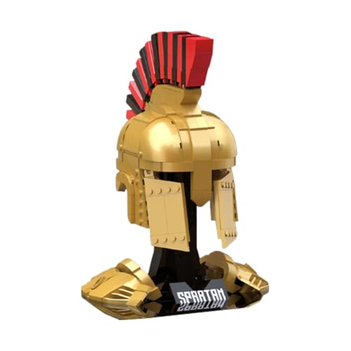 Fuwraixis Spartan Warriors Baustein-Set,Helm Baustein Modell,DIY Sammlung Dekoration,590 pcs zusammengebautes Lernspielzeug,Geschenke für Kinder und Erwachsene, 8+ von Fuwraixis