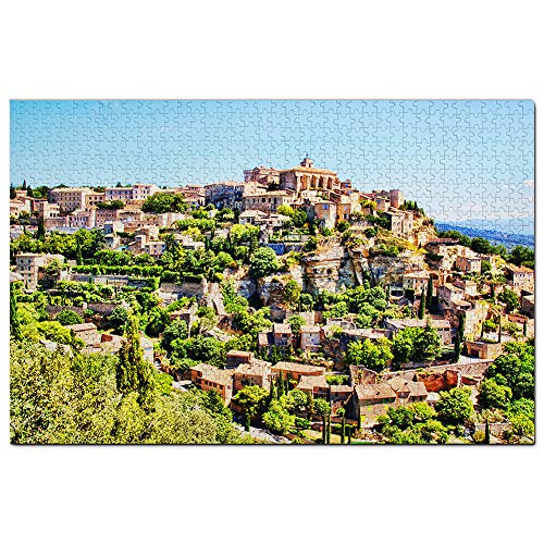 Puzzle für Erwachsene, Motiv: Frankreich Sault Provence, 1000 Teile, Holz, Reisegeschenk, Souvenir von Fxdiy