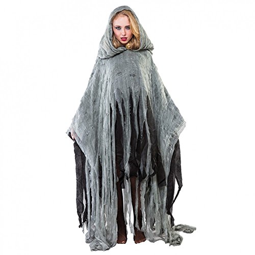 Fyasa 107403 Zombie Poncho, merhfarbig, Large, 170 cm von Fyasa