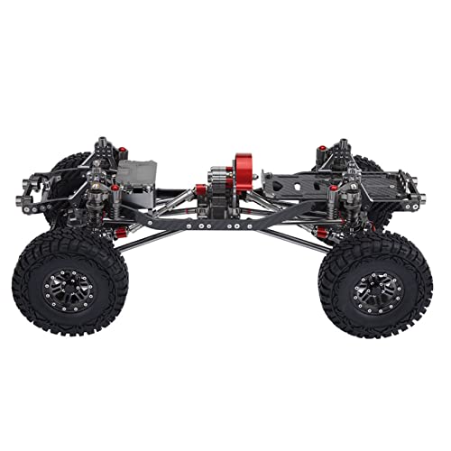 Fydun RC-Car-Rahmensatz aus Aluminiumlegierung und Kohlefaser mit Reifen und 313 Mm Radstand für die AXIAL SCX10 Applied Family von Fydun