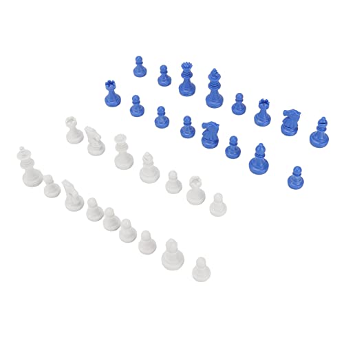 Fydun Schachfiguren, Nur PS-Kunststoff-Ersatzschachfiguren, Figurenfiguren, 49 Mm Höhe, König für Party, Entspannung, Holzanwendung, Familie (BLUE) von Fydun
