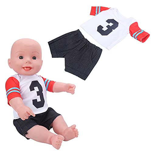 T-Shirt Puppenkleidung 18 Zoll Puppenkleidung Übungsoutfit Ren Geburtstagsgeschenk (QD18-048 Nr. 3 T-Pack) von Fydun