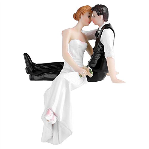 Hochzeit Brautpaar Tortenaufsatz, Hochzeitstorte Figur Braut und Bräutigam, Hochzeitstortenaufsatz Paar Braut und Bräutigam Kunstharz lustige Dekoration für Hochzeitsdekorationen zu Hause von Fyearfly