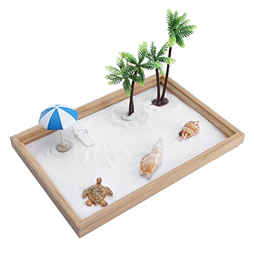 Fyearfly Weißer Sandtisch Zubehör Ozean Sandschale Dekoration DIY Zubehör Strand Sandkasten Ornament Weiß Sand Tisch Handwerk Micro Landschaft Dekor von Fyearfly