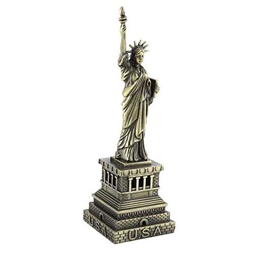 Liberty -Modell, Metallstatue der Freiheit, Statue of Liberty Metal Building Model Desk Dekoration Überraschung Berühmtes Gebäudemodell von Fyearfly