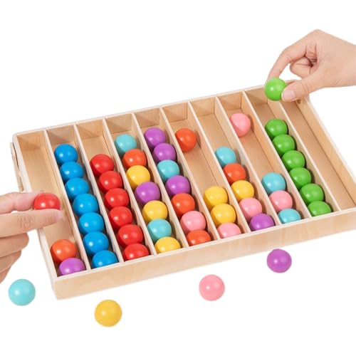 Fyrdyn Farbensortierspielzeug Für Kleinkinder | Farb Sortieren Bälle Spiel,Holzspielzeug Zur Intelligenzförderung,Für Klassenzimmer Homeschooling Vorschule Nachhilfe Mädchen Geburtstag Weihnachten Fyrdyn Farbensortierspielzeug Für Kleinkinder | Farb Sortieren Bälle Spiel,Holzspielzeug Zur Intelligenzförderung,Für Klassenzimmer Homeschooling Vorschule Nachhilfe Mädchen Geburtstag Weihnachten von Fyrdyn