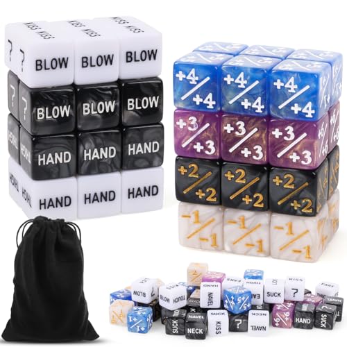 Fzyisw 48 Stück Würfel Zähler, Kompatibel Mit MTG, CCG, D6 Token-Würfel, Loyalität-Zähler, Acryl Würfel Set mit Aufbewahrungsbeuteln, Zählerwürfel für MTG TCG Kartenspiel Zubehör Fzyisw 48 Stück Würfel Zähler, Kompatibel Mit MTG, CCG, D6 Token-Würfel, Loyalität-Zähler, Acryl Würfel Set mit Aufbewahrungsbeuteln, Zählerwürfel für MTG TCG Kartenspiel Zubehör von Fzyisw