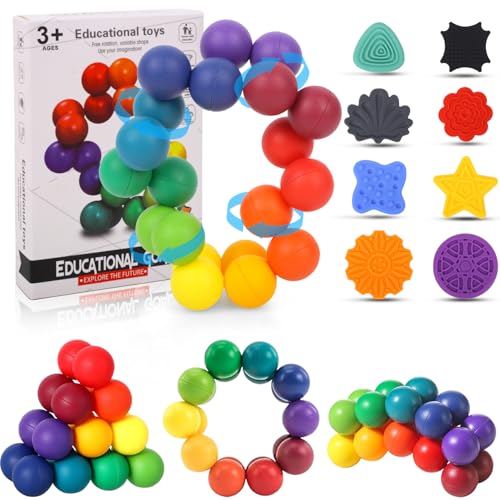 Fzyisw 10 Stück Fidget Toys 3D-Puzzlebällen Sensorisches Spielzeug, Sensory Stones, Anti Stress-Spielzeug für ADHS & Autismus, Stressabbau, Fingerspielzeug Stimming Toys Fzyisw 10 Stück Fidget Toys 3D-Puzzlebällen Sensorisches Spielzeug, Sensory Stones, Anti Stress-Spielzeug für ADHS & Autismus, Stressabbau, Fingerspielzeug Stimming Toys von Fzyisw
