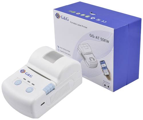 G&G GG-AT-50EW-USB Etiketten-Drucker Thermodirekt 203 x 203 dpi Etikettenbreite (max.): 48mm Bluetoo von G&G