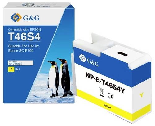 G&G Nachfülltinte Kompatibel Gelb 1E46S4-YGG von G&G