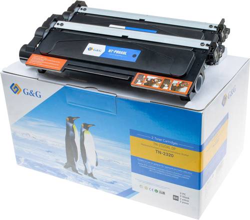 G&G Toner ersetzt Brother TN-2320 Kompatibel 2er-Pack Schwarz 5200 Seiten 15013 von G&G