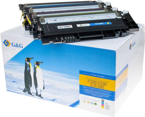 G&G Toner ersetzt Samsung CLT-P406C Kompatibel Kombi-Pack Schwarz, Magenta, Cyan, Gelb 1500 Seiten 1 von G&G