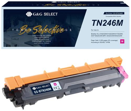 G&G Toner ersetzt Brother TN-246M Kompatibel Magenta TN-246M GS-BTN246M von G&G