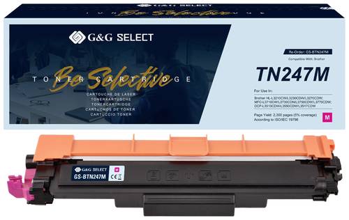 G&G Toner ersetzt Brother TN-247M Kompatibel Magenta TN-247M GS-BTN247M von G&G