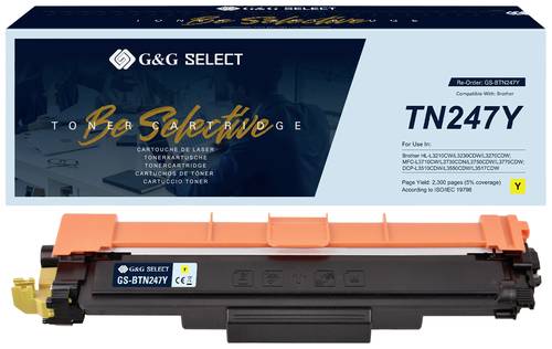 G&G Toner ersetzt Brother TN-247Y Kompatibel Gelb TN-247Y GS-BTN247Y von G&G