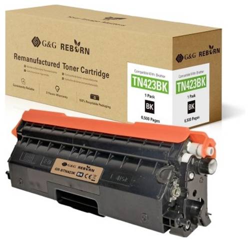 G&G Toner ersetzt Brother TN-423BK Kompatibel Schwarz 6500 Seiten Reborn remanufactured 21188 von G&G