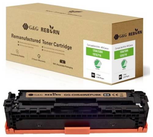 G&G Toner ersetzt HP, Canon 125A, 128A, 131X, 716K, 731K Kompatibel Schwarz 2200 Seiten Reborn reman von G&G