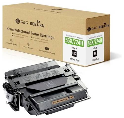 G&G Toner ersetzt HP, Canon 55X Kompatibel Schwarz 12500 Seiten Reborn remanufactured 21223 von G&G