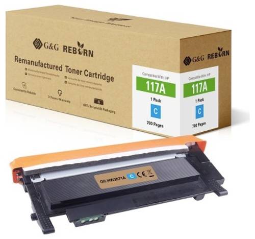 G&G Toner ersetzt HP 117A Kompatibel Cyan 700 Seiten Reborn remanufactured 21278 von G&G