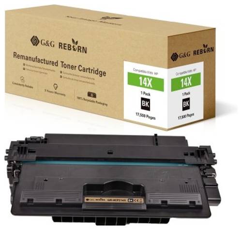 G&G Toner ersetzt HP 14X Kompatibel Schwarz 17500 Seiten Reborn remanufactured 21230 von G&G