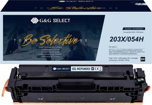 G&G Toner ersetzt HP 203X Kompatibel Schwarz CF540X/Cartridge 054H Black GS-HCF540X(U) von G&G