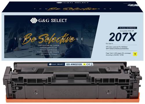 G&G Toner ersetzt HP 207X Kompatibel Gelb W2212X(207X) GS-HW2212X(207X) von G&G