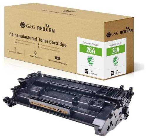 G&G Toner ersetzt HP 26A Kompatibel Schwarz 3100 Seiten Reborn remanufactured 21232 von G&G