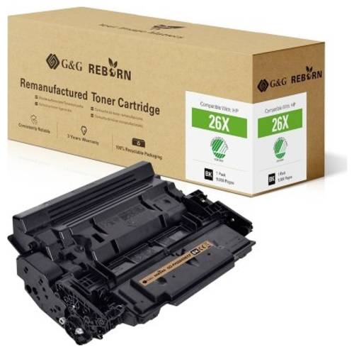 G&G Toner ersetzt HP 26X Kompatibel Schwarz 9000 Seiten Reborn remanufactured 21233 von G&G