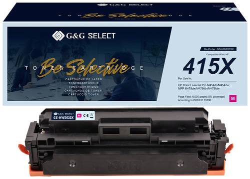 G&G Toner ersetzt HP 415X Kompatibel Magenta W2033X GS-HW2033X(415X) von G&G