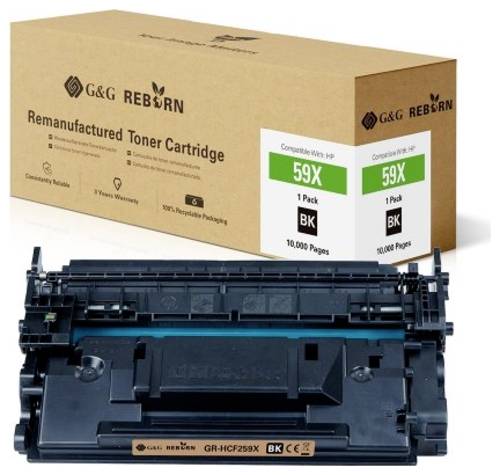 G&G Toner ersetzt HP 59X Kompatibel Schwarz 10000 Seiten Reborn remanufactured 21238 von G&G