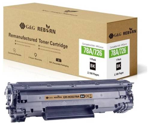 G&G Toner ersetzt HP 78A Kompatibel Schwarz 2100 Seiten Reborn remanufactured 21224 von G&G