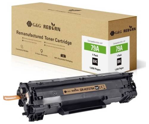 G&G Toner ersetzt HP 79A Kompatibel Schwarz 1000 Seiten Reborn remanufactured 21239 von G&G