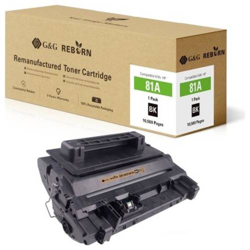 G&G Toner ersetzt HP 81A Kompatibel Schwarz 10500 Seiten Reborn remanufactured 21240 von G&G