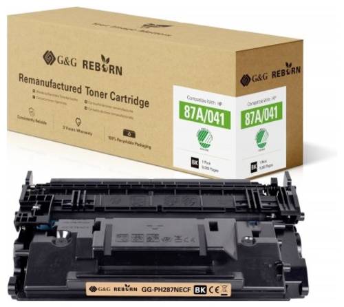 G&G Toner ersetzt HP 87A Kompatibel Schwarz 9000 Seiten Reborn remanufactured 21242 von G&G