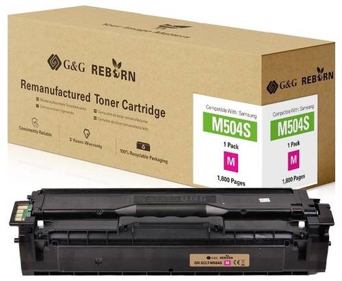 G&G Toner ersetzt Samsung K504S Kompatibel Magenta 1800 Seiten Reborn remanufactured 21322 von G&G