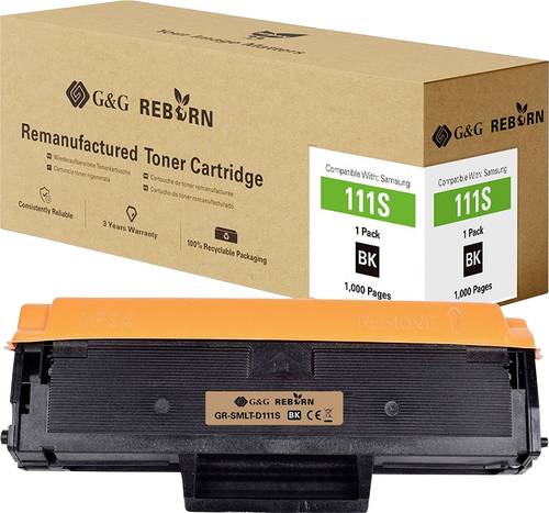 G&G Toner ersetzt Samsung MLT-D111S, SU810A Kompatibel Schwarz 1000 Seiten Reborn remanufactured 213 von G&G