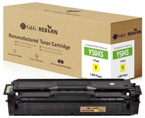 G&G Toner ersetzt Samsung Y504S Kompatibel Gelb 1800 Seiten Reborn remanufactured 21323 von G&G