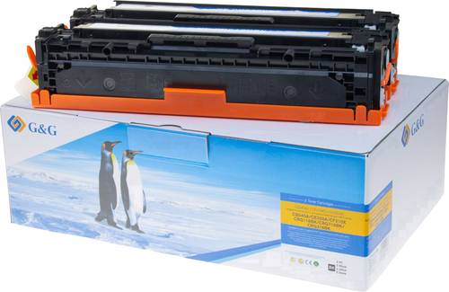 G&G Toner ersetzt HP 125A, 128A, CB540A, CE320A Kompatibel 2er-Pack Schwarz 2200 Seiten 14992 von G&G