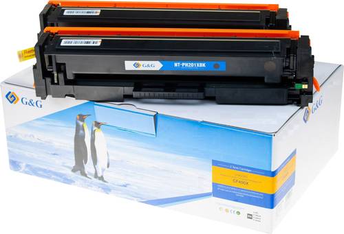 G&G Toner ersetzt HP 201X, CF400X, CF400XD Kompatibel 2er-Pack Schwarz 5600 Seiten 14994 von G&G