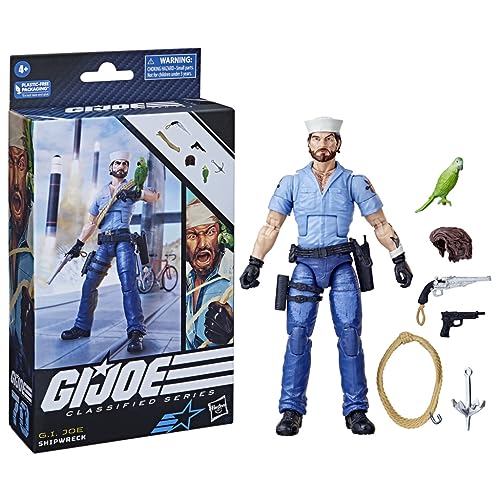G. I. Joe Classified Series Shipwreck with Polly, Collectible G.I. Joe Actionfiguren, 70, 15.2 cm Actionfiguren für Jungen & Mädchen, mit 6 Zubehörteilen G. I. Joe Classified Series Shipwreck with Polly, Collectible G.I. Joe Actionfiguren, 70, 15.2 cm Actionfiguren für Jungen & Mädchen, mit 6 Zubehörteilen von G.I. Joe