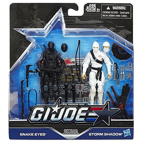 G. I. Joe G.I. Joe, 50th Anniversary, Arashikage Clash Action Figure Set (Snake Eyes vs Storm Shadow), 3.75 Inches von G.I. Joe