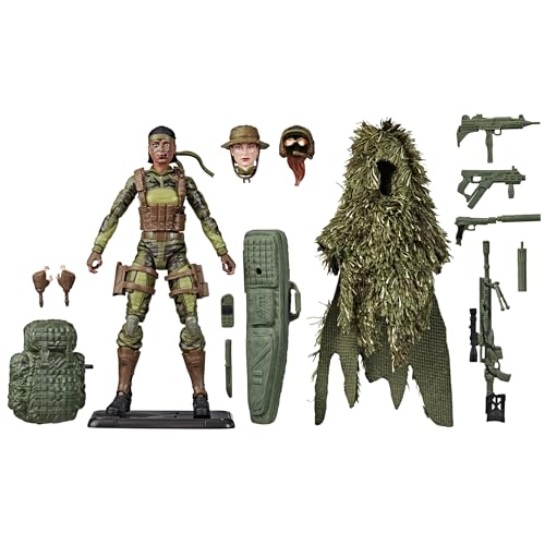 G.I. Joe Classified Series 60th Anniversary Action Marine - Sniper, Collectible 6 Inch Action Figure with Ghillie Suit and 19 Accessories von G.I. Joe