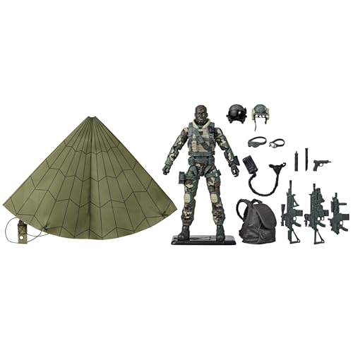 G.I. Joe Classified Series Action-Pilot zum 60. Jahrestag – Halo (High Altitude Low Opening) Jumper, 15,2 cm Actionfigur mit Fallschirm & 18 Zubehörteilen von G.I. Joe