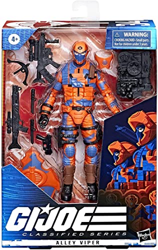 G.I. Joe Classified Series Alley Viper Actionfigur 34 Sammlerstück, Premium-Spielzeug, mehrere Zubehörteile, 15,2 cm Maßstab mit benutzerdefinierter Paketkunst von G.I. Joe