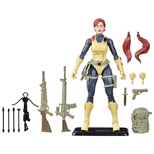 G.I. Joe Classified Series Retro Cardback Scarlett, Sammlerstück 15,2 cm Actionfigur mit 17 Zubehörteilen von G.I. Joe