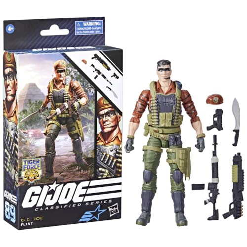 G.I. Joe Classified Series Tiger Force Flint Sammelfigur 89 15,2 cm Actionfiguren für Jungen & Mädchen mit 6 Zubehörteilen von G.I. Joe