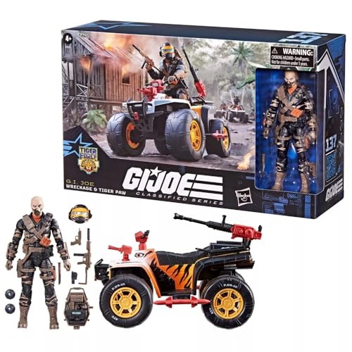 G.I. Joe Classified Series Tiger Force Wreckage Actionfigur und Tiger Paw ATV - Exklusiv von G.I. Joe